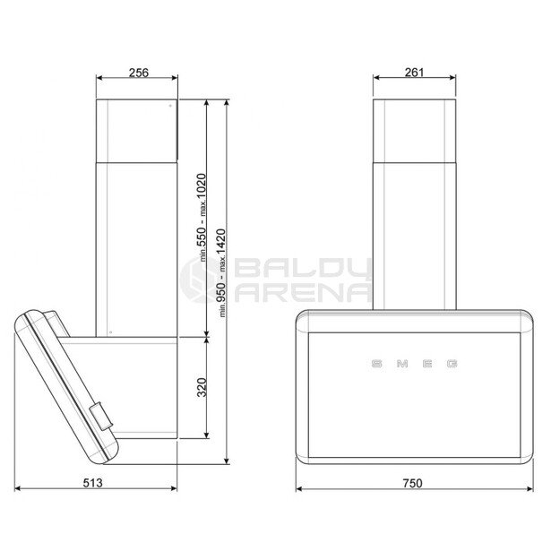 SMEG gartraukis KFAB75UJ