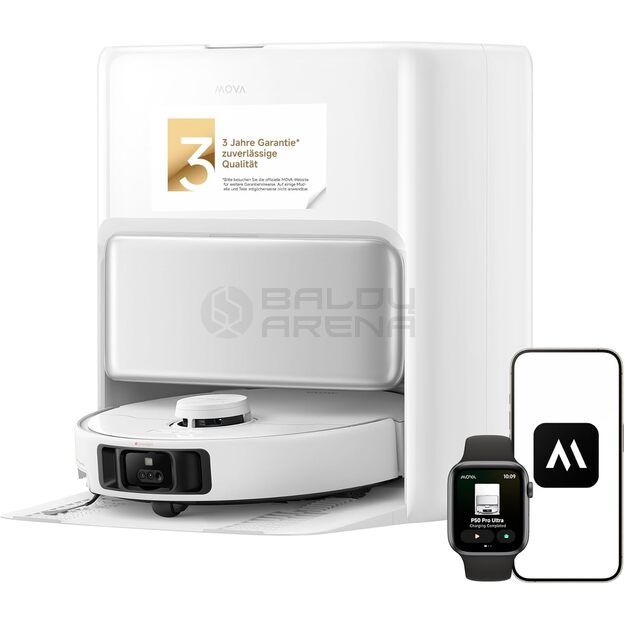 Dulkių siurblys - robotas Mova P50 Pro Ultra, balta