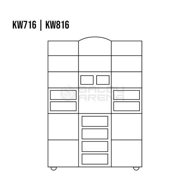 Vitrina standard KW816