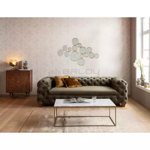 Veidrodis Bubbles Brass 93x138cm