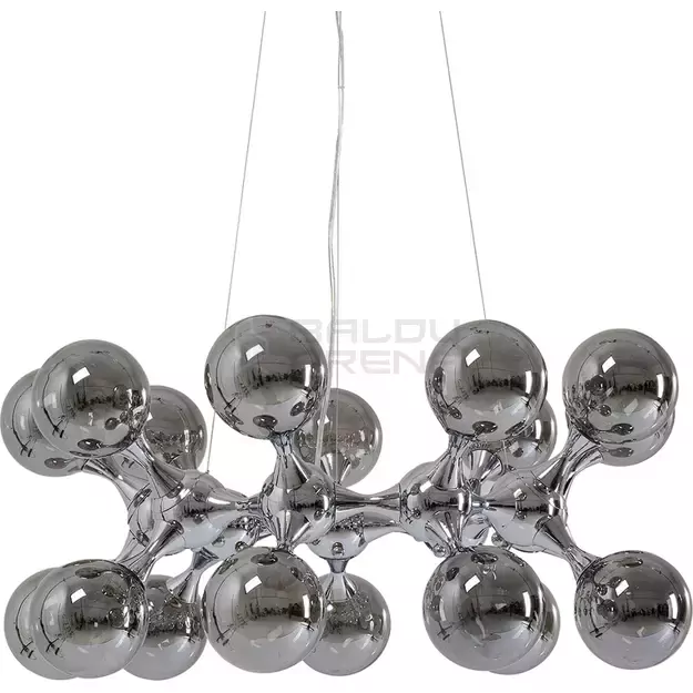 Pakabinamas šviestuvas Atomic Balls Silver Ø74cm