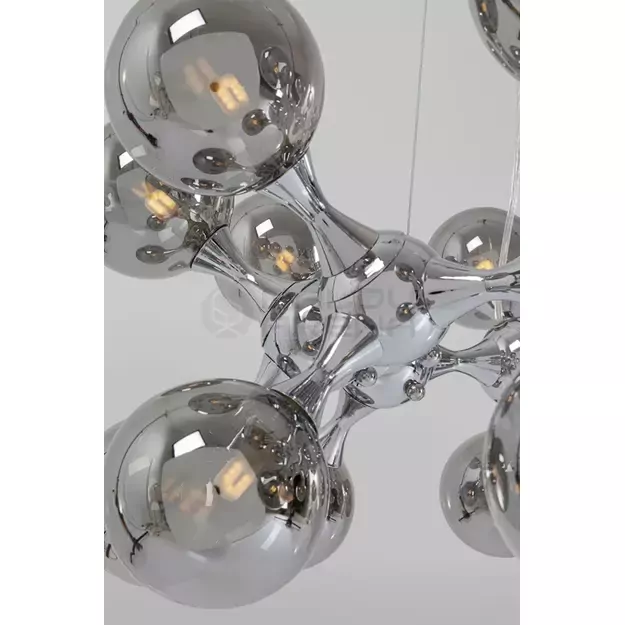 Pakabinamas šviestuvas Atomic Balls Silver Ø74cm