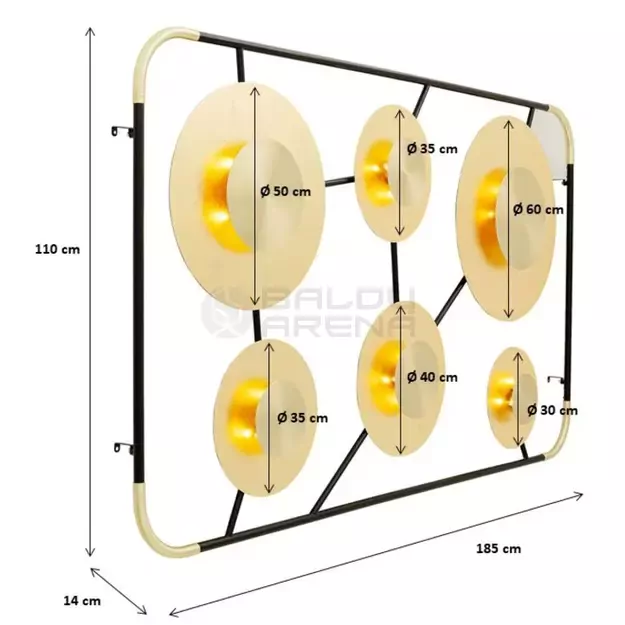 Sieninis šviestuvas Disc 6light