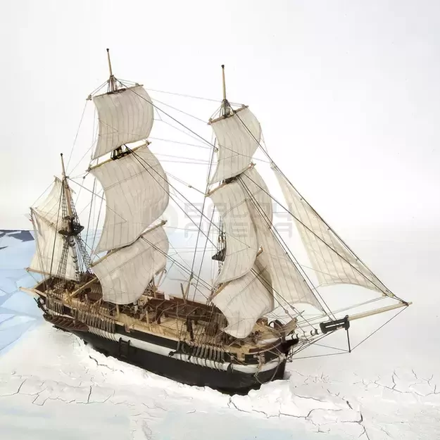 Įspūdingas burinio laivo „HMS TERROR" modeliavimo rinkinys