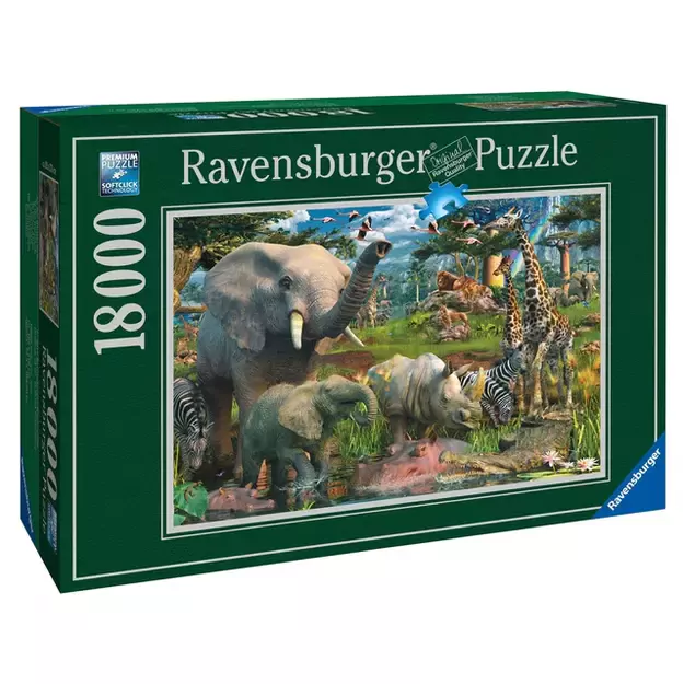 Ravensburger dėlionė "Puzzle 18000 At the Waterhole"