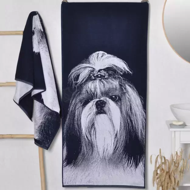 Medvilninis rankšluostis Shih Tzu 67x150