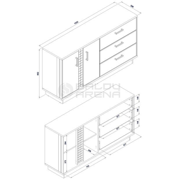 Komoda DORIAN DN03