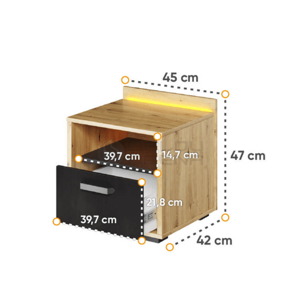 Naktinis staliukas Qubic QB-10