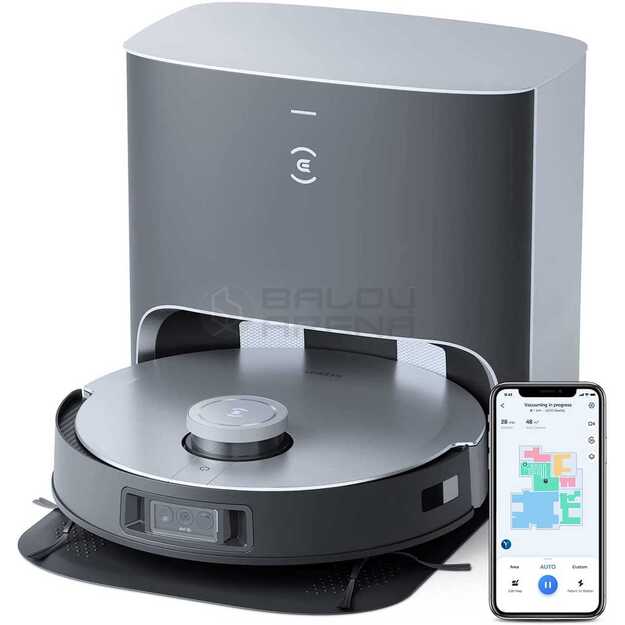 Dulkių siurblys - robotas Ecovacs Deebot X1 Plus, juoda