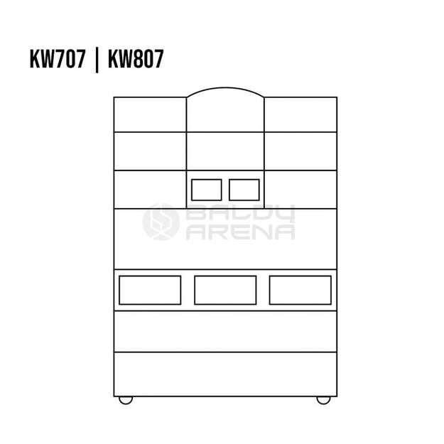 Vitrina standard KW807