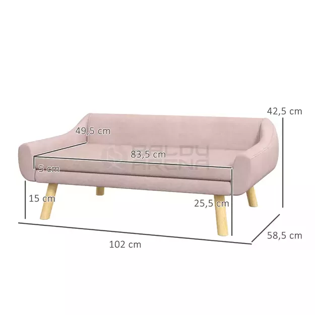 Sofa šunims 102×58,5×42,5cm