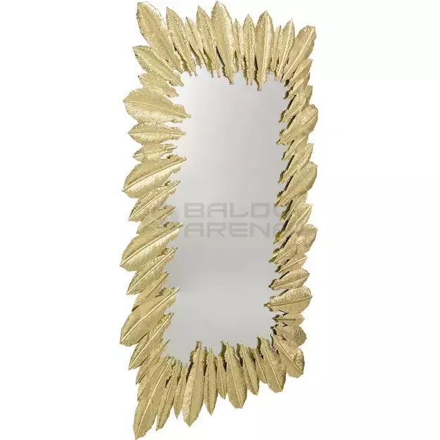 Sieninis veidrodis Feather Dress Gold 49x69cm