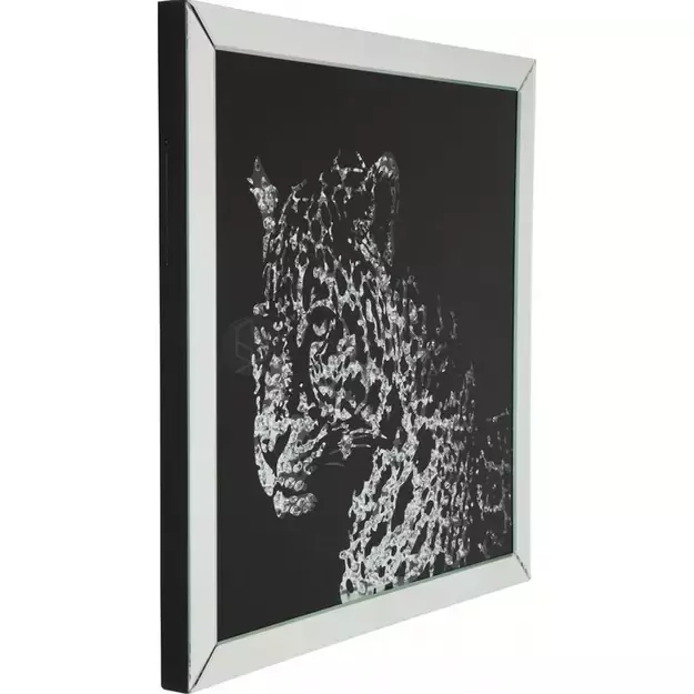 Paveikslas su rėmu Mirror Leopard 80x80cm