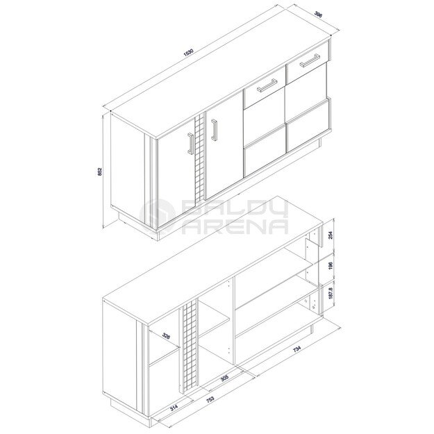 Komoda DORIAN DN04