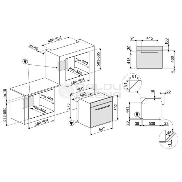 SMEG orkaitė SF6905X1