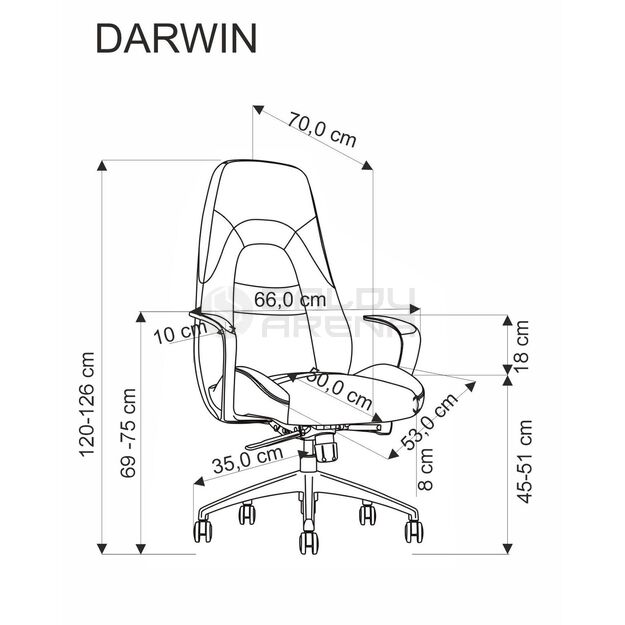 Darbo kėdė DARWIN