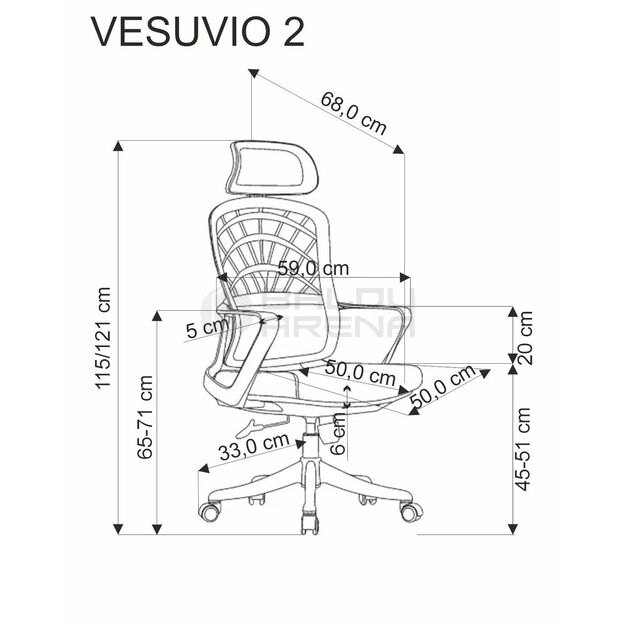 Darbo kėdė VESUVIO 2 