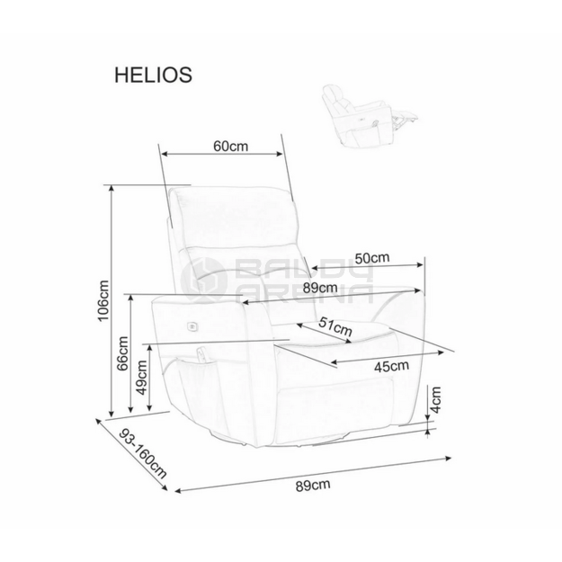 Fotelis HELIOS M