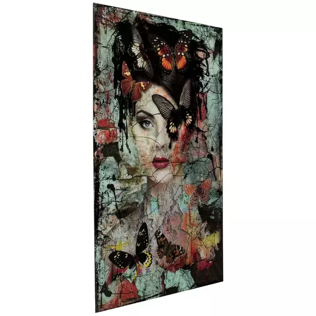 Stiklinis paveikslas Lady Butterfly 100x150cm