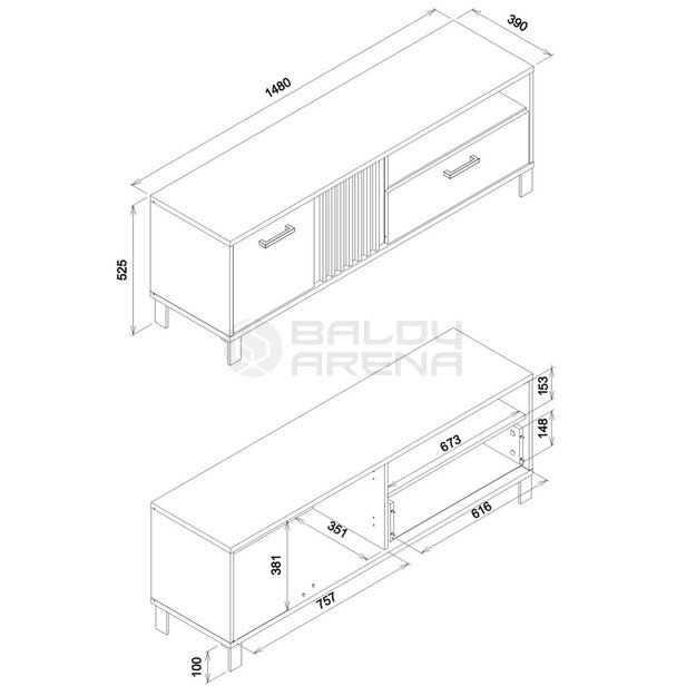 Tv staliukas NOEL NE01