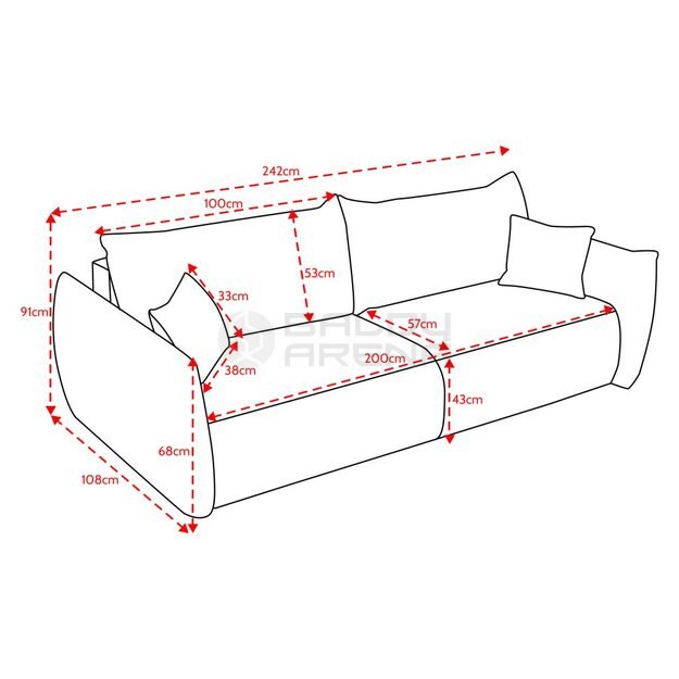 Sofa - lova Ballor 3