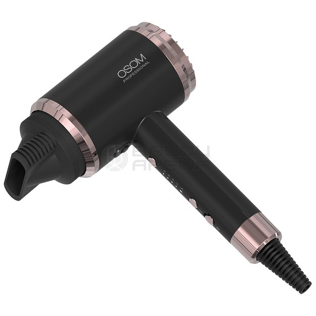 Plaukų džiovintuvas 1800W, juodas OSOM6800BLHD 6