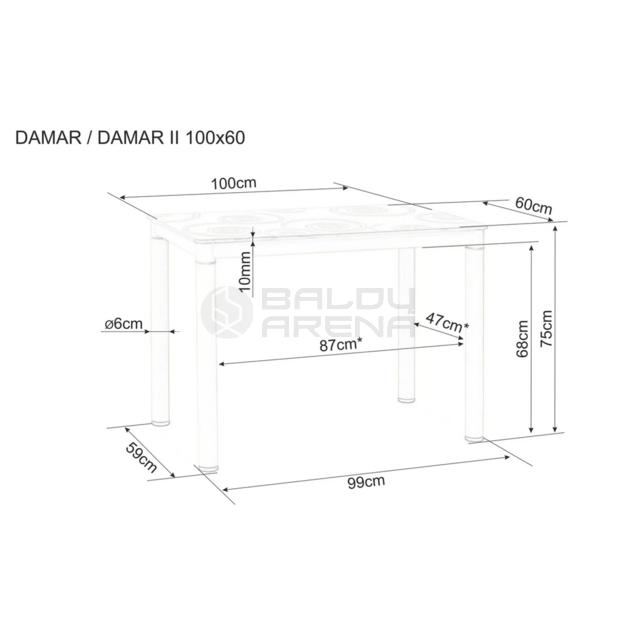 Stalas DAMAR 100