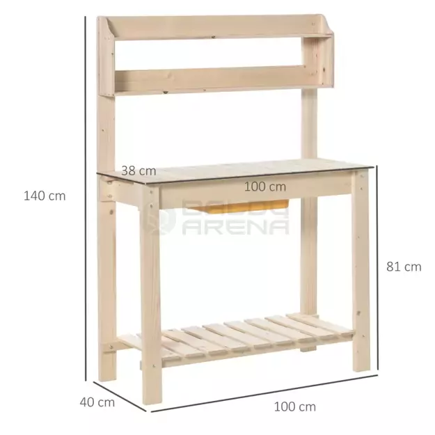 Sodinimo stalas 100x40x140cm