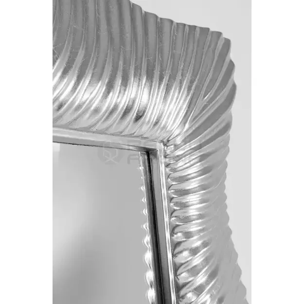 Sieninis veidrodis Wavy Silver 94x124cm