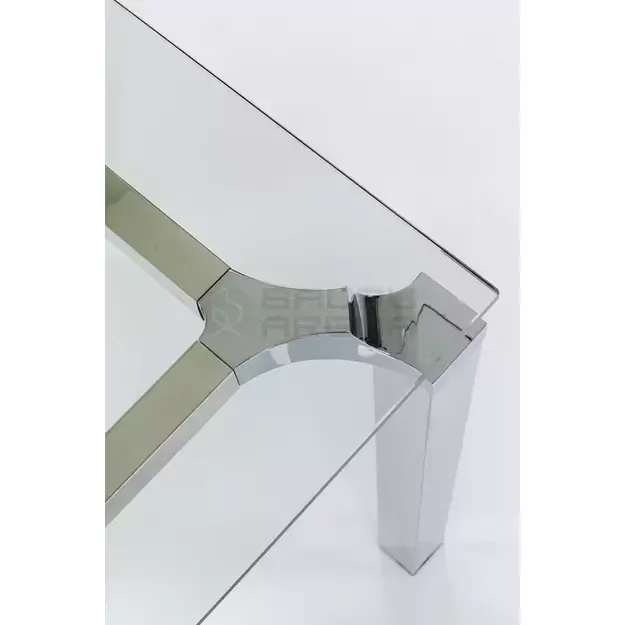 Rašomasis stalas Lorenco Corner Chrome 210x180cm