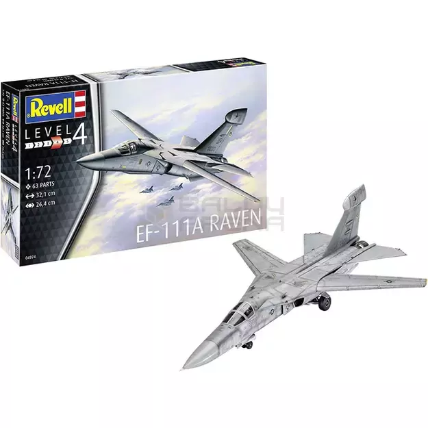 EF-111A Raven - PLASTIKINIS modeliavimo rinkinys