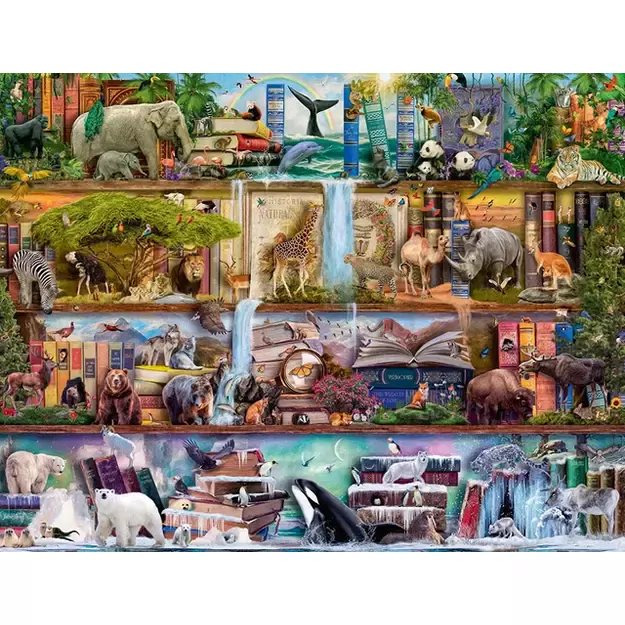 Puzzle 2000 Wild Kingdom Shelves - RAVENSBURGER dėlionė