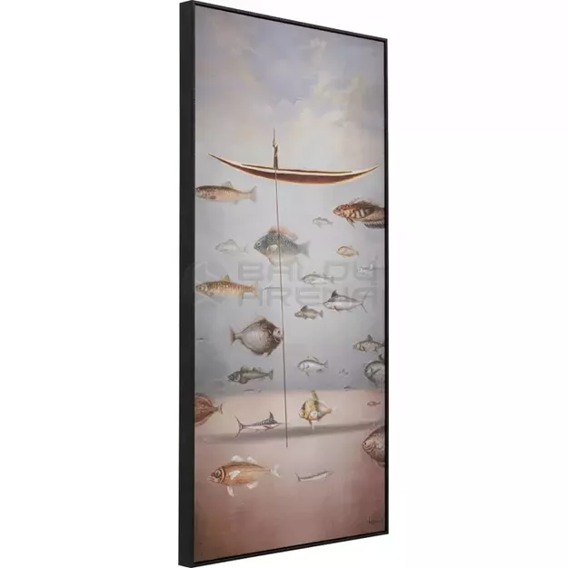 Paveikslas su rėmu Cloud Fisherman Boat 60x120cm