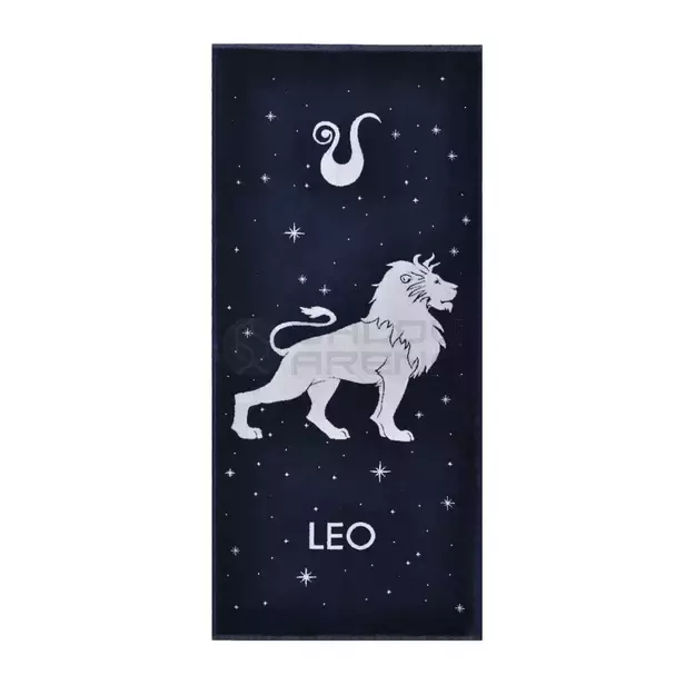 Medvilninis vonios rankšluostis Zodiakas Liūtas 67x150