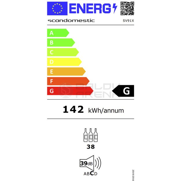 Vyno šaldytuvas Scandomestic SV 91 X 