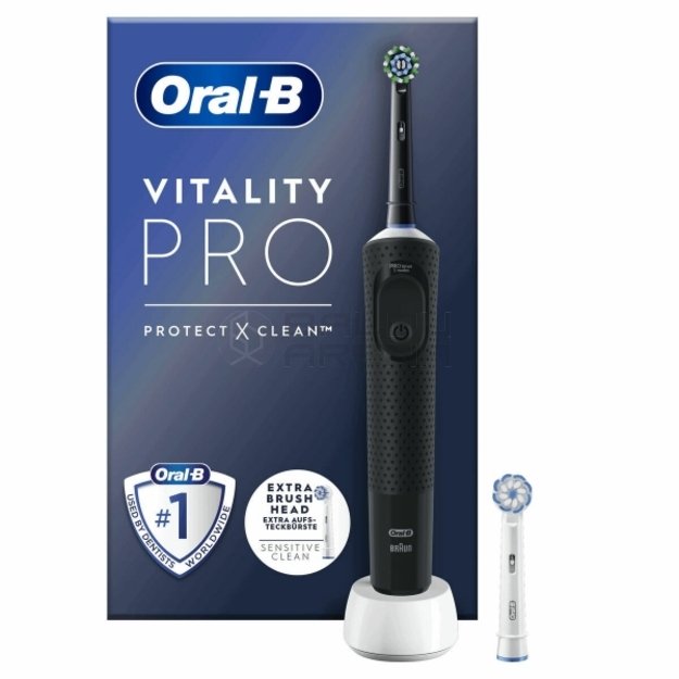 Elektrinis dantų šepetėlis Oral-B Vitality Pro Juoda