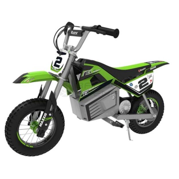 Vaikų elektrinis motoroleris Razor Dirt Rocket SX350 McGrath Balta Juoda Žalia Pilka