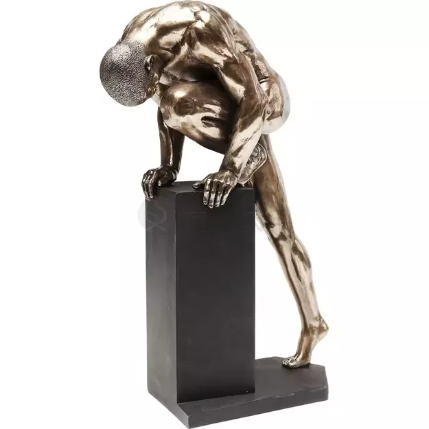 Dekoracija Nude Man Stand Bronze 35cm