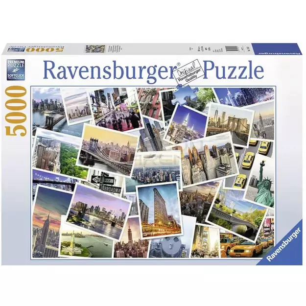 Puzzle 5000 NY City That Never Sleeps - RAVENSBURGER dėlionė