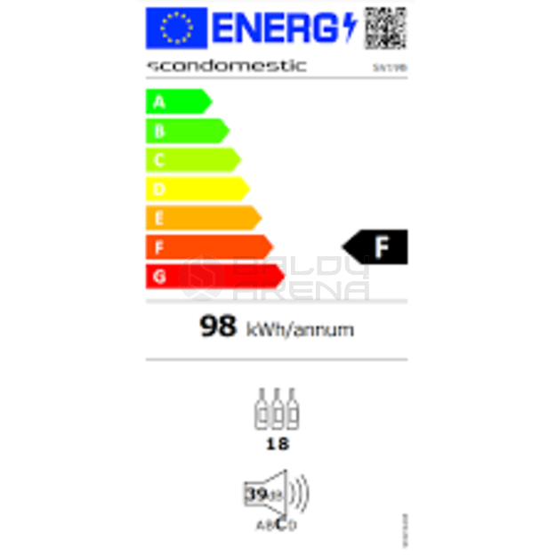 Vyno šaldytuvas Scandomestic SV 19 B 