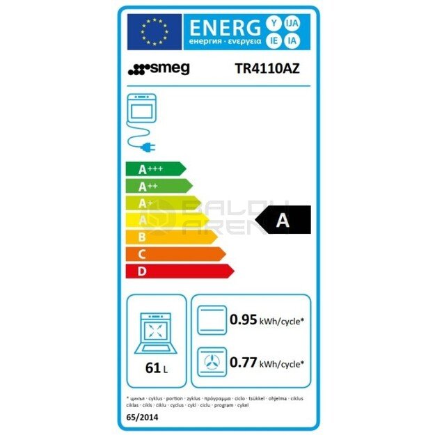 SMEG dujinė viryklė su 3 elektrinėmis orkaitėmis, TR4110AZ