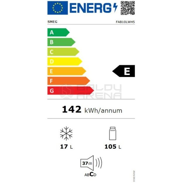 SMEG šaldytuvas FAB10LWH5