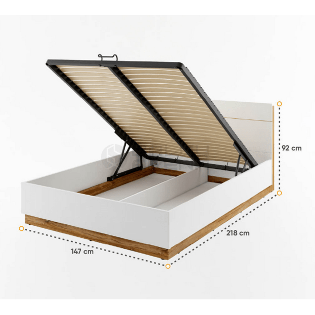 Lova Dentro  DT-02 140/160/180 cm be čiužinio