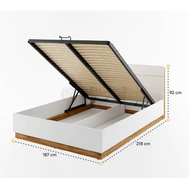 Lova Dentro  DT-02 140/160/180 cm be čiužinio