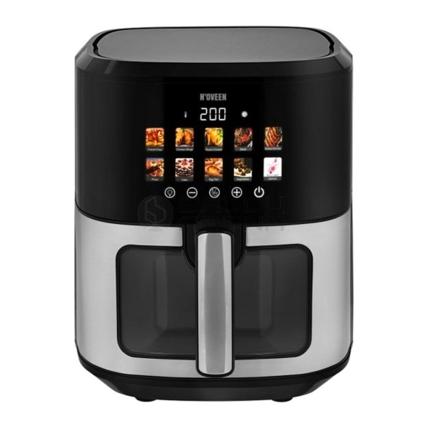 Oro gruzdintuvė N oveen AF770 Juoda Sidabras 1700 W 6,5 L