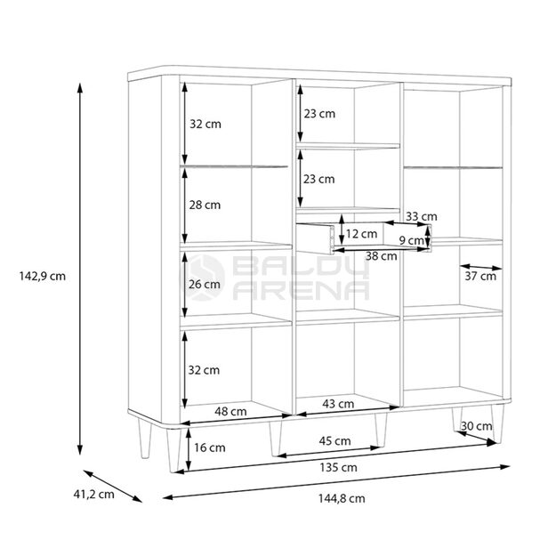 Vitrina Balacet LCTV433-M861