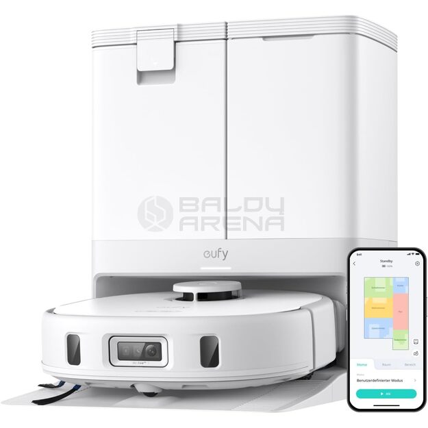 Robotas-dulkių siurblys Eufy X10 Pro Omni, baltas