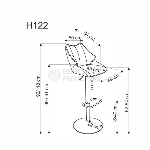 Baro kėdė H122