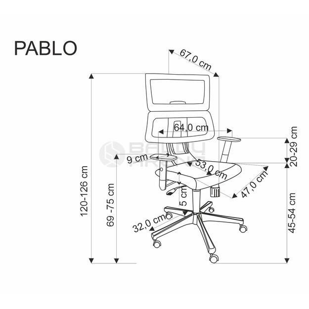 Darbo kėdė PABLO