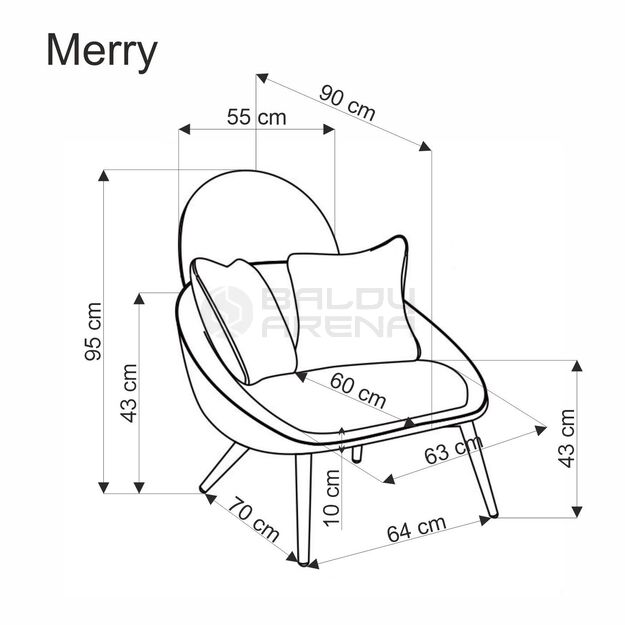 Fotelis MERRY